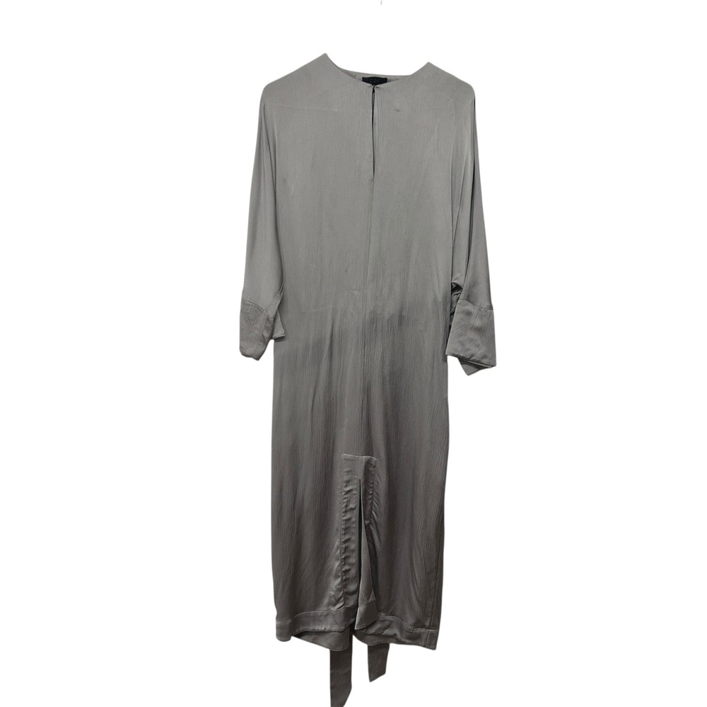 COS Gray Viscose‎ Architectural Midi Dress 8 Minimalist Scandi Quiet Luxury